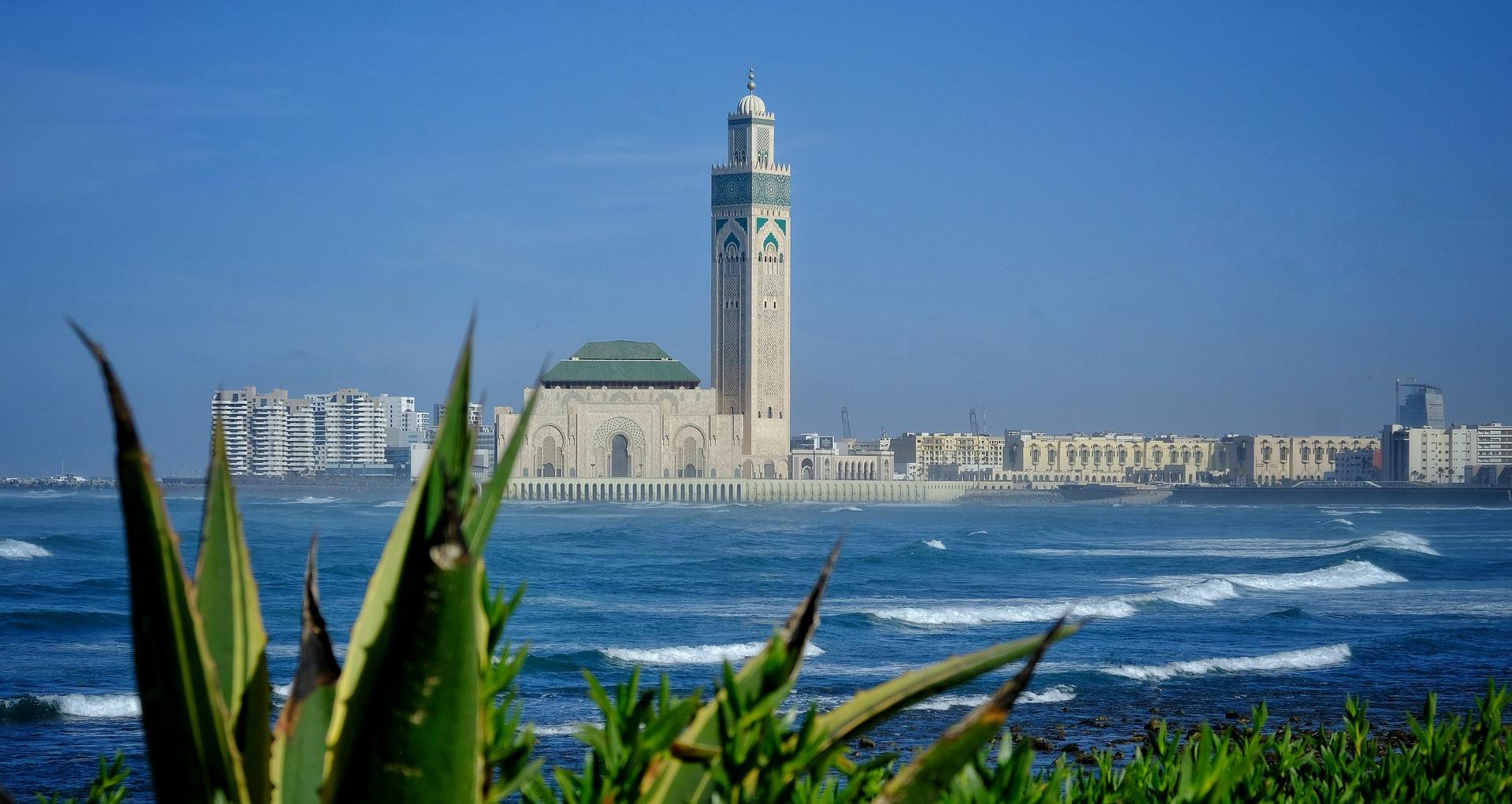 Architecture in Casablanca on a sunny day