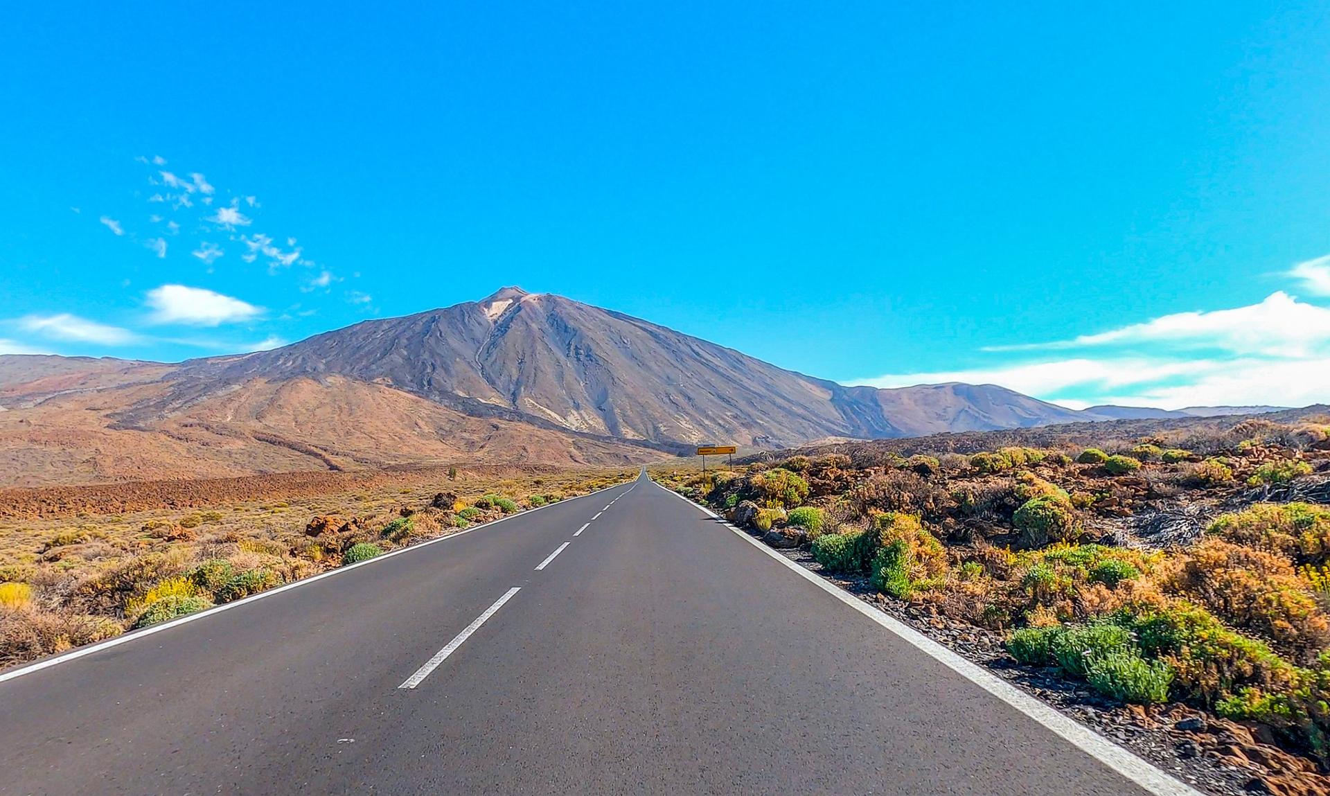 Canary Islands in sunny weather with few clouds