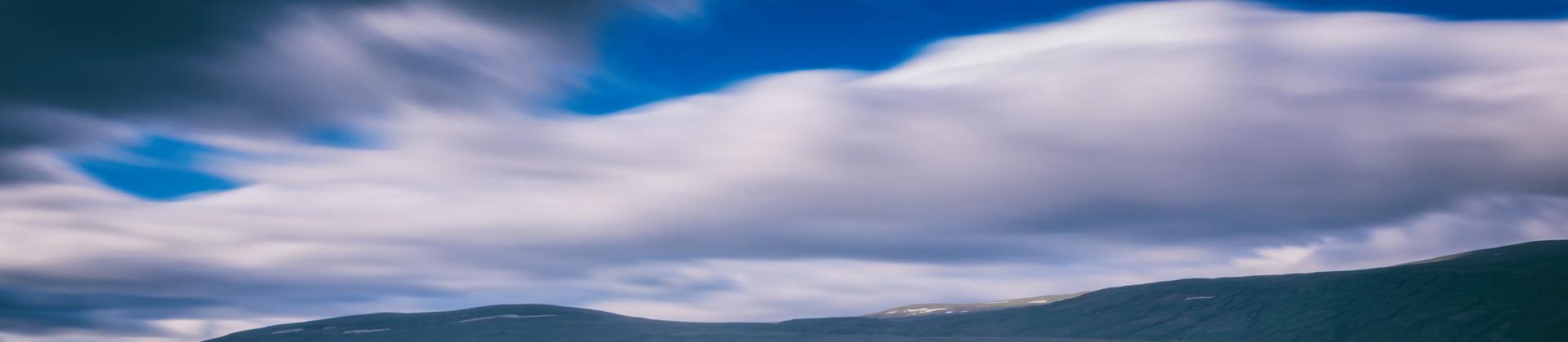 Location near Akureyi on a day with cloudy weather