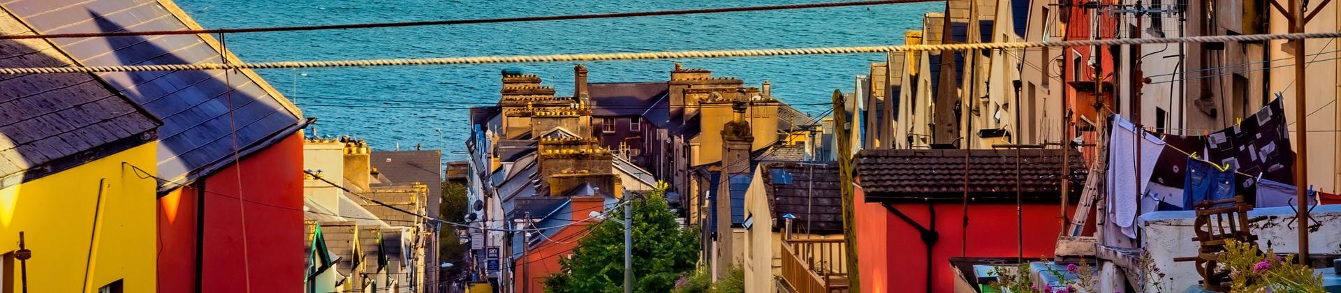 Countryside in Cork on a day with cloudy weather