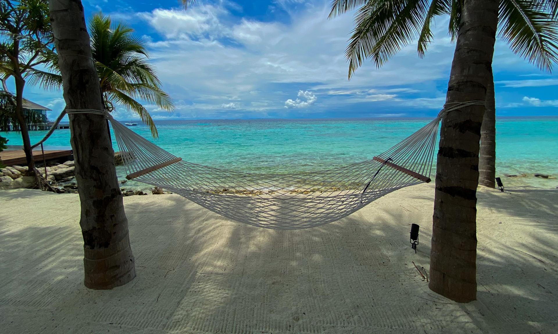 Maldives in partly cloudy weather