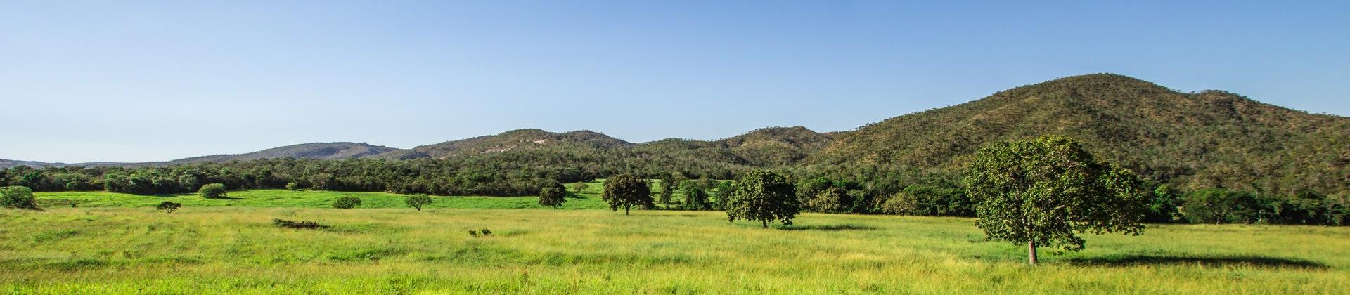 Countryside near Pirenópolis on a sunny day